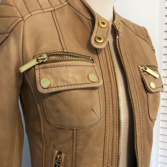 Michael Kors leather Moto Jacket - Picture 3 of 8
